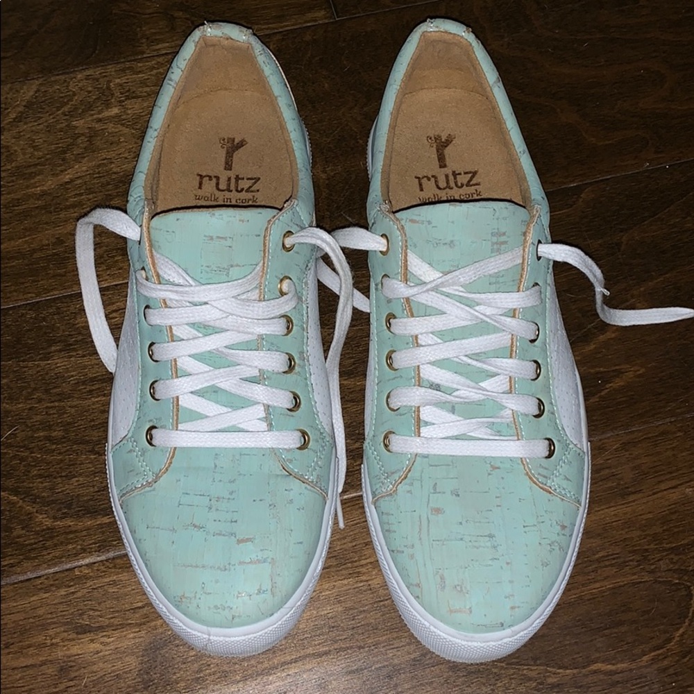Mint Green lace up shoe